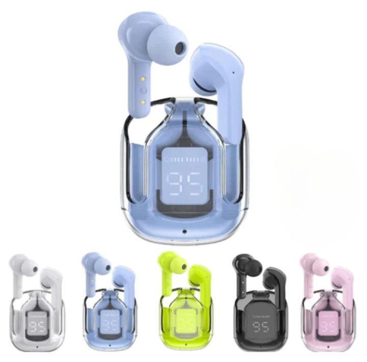 Air 31 Earbuds Wireless Earbuds With Crystal Transparent Case Type C Charging And Bluetooth 5.3 Providing Durable Quality