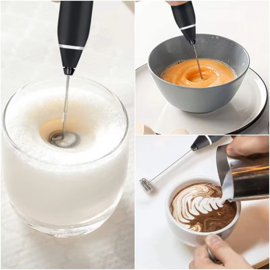 Coffee and Egg Beater | USB Rechargeable Powerful Milk Frother for Coffee, Cappuccino, Latte, Matcha, Hot Chocolate & Kitchen Use | High-Speed Stainless Steel Whisk Mixer